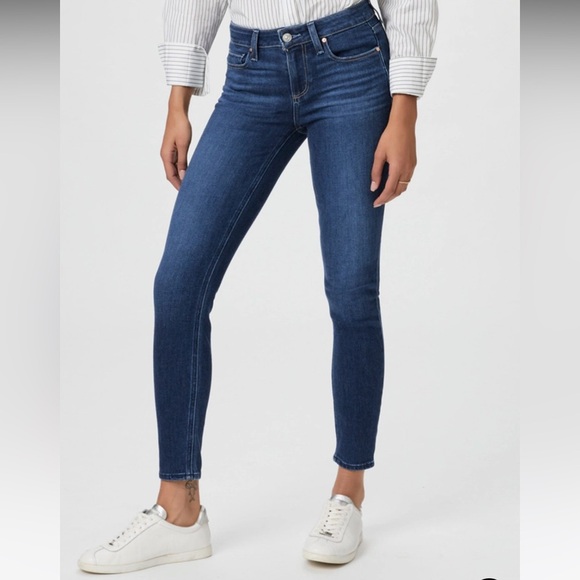 Paige | Verdugo Ultra Skinny Women's Blue Distressed Jeans - 25 - Picture 1 of 9